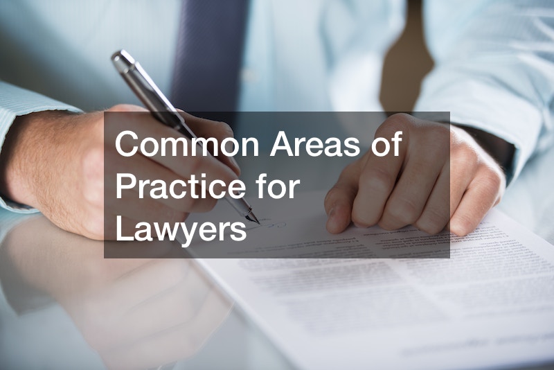 Common Areas of Practice for Lawyers